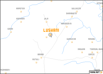 map of Luswani