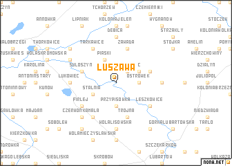 map of Luszawa