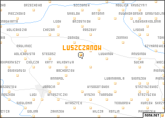 map of Łuszczanów