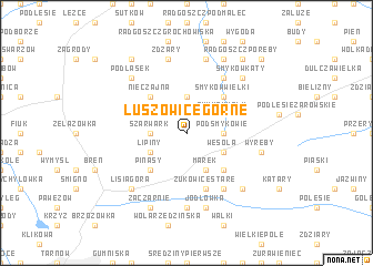 map of Luszowice Górne