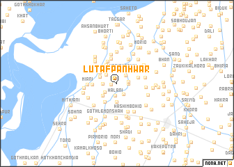 map of Lutaf Panhwar