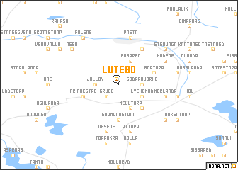 map of Lutebo