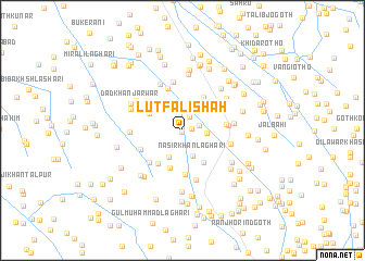 map of Lutf Ali Shāh