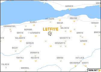 map of Lütfiye