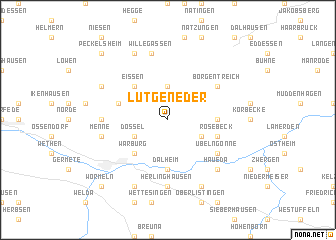 map of Lütgeneder