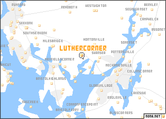 map of Luther Corner