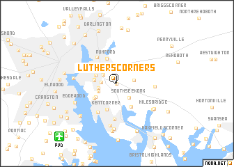 map of Luthers Corners