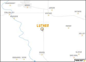 map of Luther