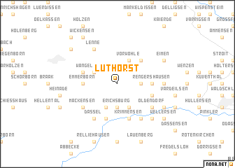 map of Lüthorst
