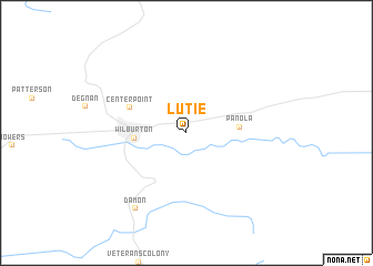 map of Lutie