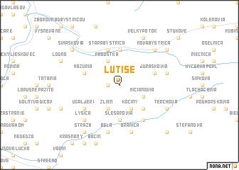 map of Lutiše