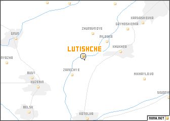 map of Lutishche