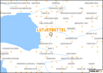 map of Lütjenbüttel