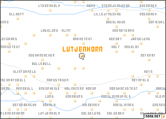 map of Lütjenhorn