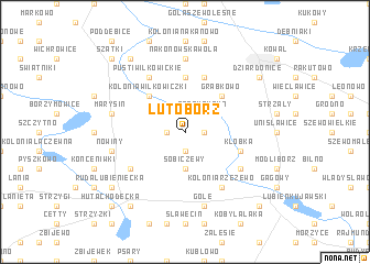 map of Lutobórz