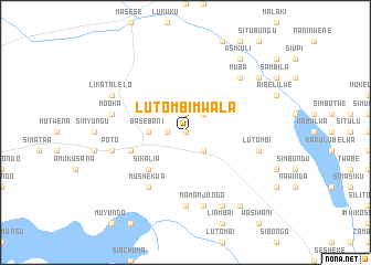 map of Lutombi Mwala