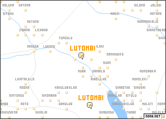 map of Lutombi