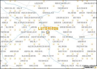 map of Lutomirów