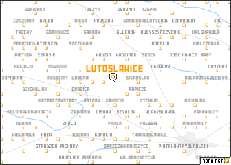 map of Lutosławice