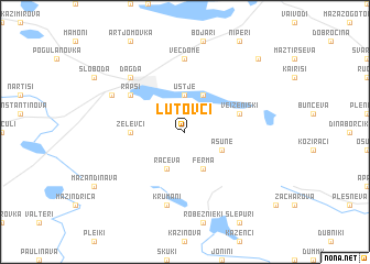 map of Ļutovci