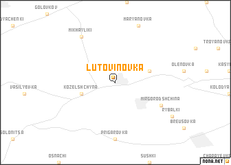 map of Lutovinovka