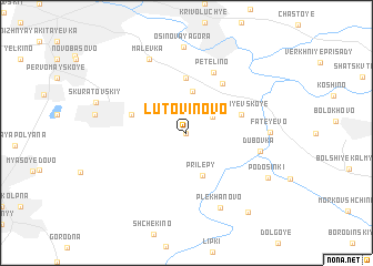 map of Lutovinovo