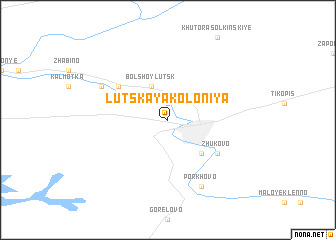 map of Lutskaya Koloniya