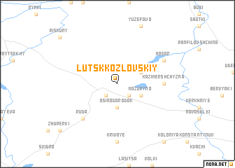 map of Lutsk Kozlovskiy