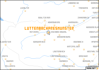 map of Luttenbach-près-Munster