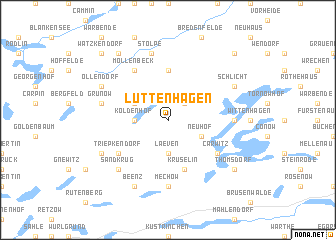 map of Lüttenhagen