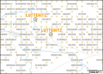 map of Lüttewitz