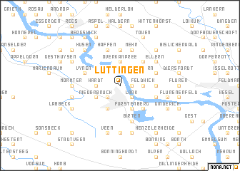 map of Lüttingen