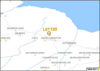 map of Lutton