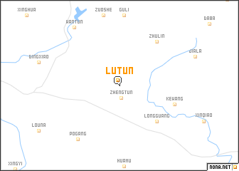 map of Lutun
