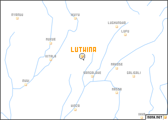 map of Lutwina