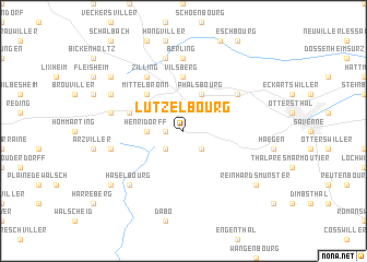 map of Lutzelbourg