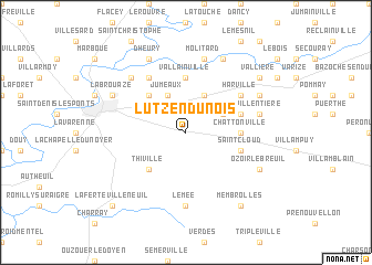 map of Lutz-en-Dunois