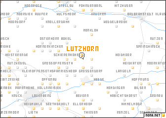 map of Lutzhorn