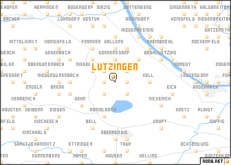 map of Lützingen