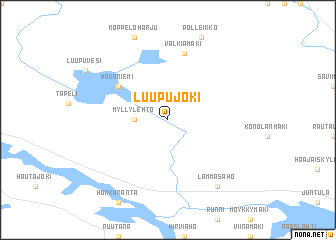 map of Luupujoki