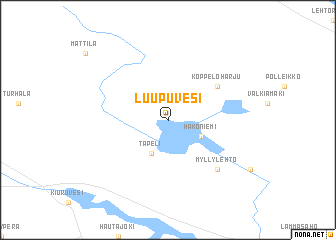 map of Luupuvesi