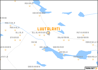 map of Luutalahti