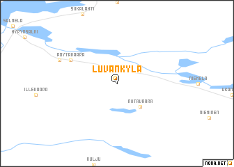 map of Luvankylä