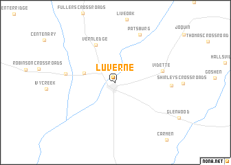 map of Luverne