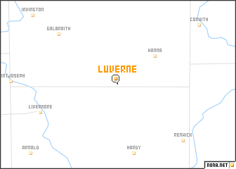map of Lu Verne