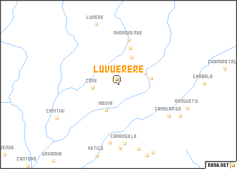 map of Luvuerere