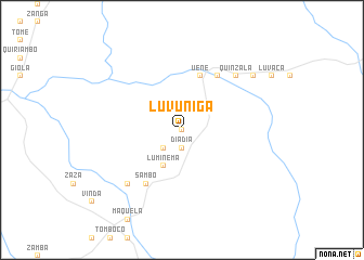 map of Luvuniga