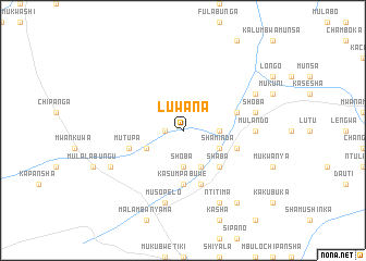 map of Luwana
