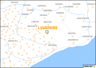 map of Luwanmiao