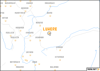 map of Luwere